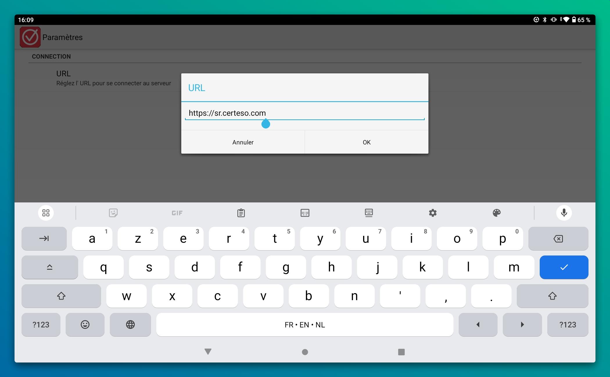 Dialogue avec le serveur